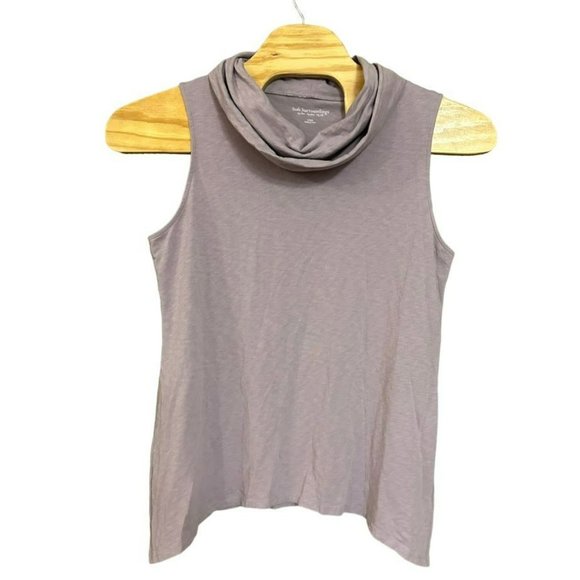 Soft Surroundings Lavender Purple Mock Neck Tank Shirt Womens L - Picture 1 of 5